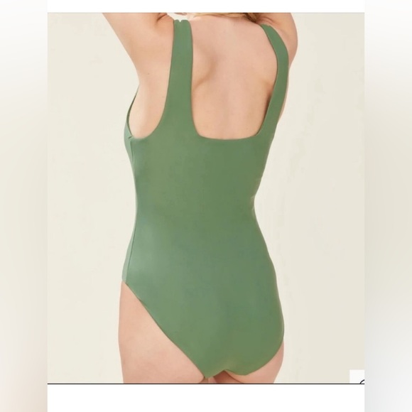 Andie Swim Marbella One Piece Bathing Suit Sea Green S (4-6) NWT High Cut Leg - Picture 3 of 5